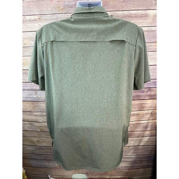 ZeroXposur Trail Shirt Size XL Green Outdoor Button-Up Short Sleeve Utility - Picture 2 of 8